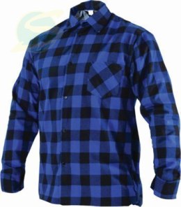 Koszula flanelowa L niebieski S-42033