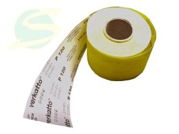 Papier ścierny żółty w rolce 115mmx50m p.120