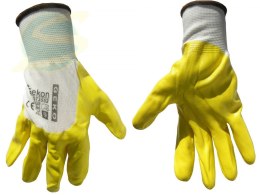 Rękawice ochronne GEKO r.9/żółte/(12/300)