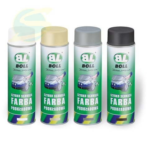 Szybko Schnąca Farba Podkładowa - Spray, Kolor Biały, Spray 500 ml