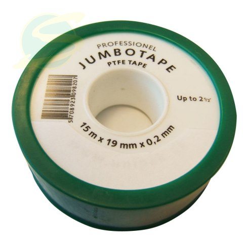 Taśma Teflon.Do Inst.Wodn.19x0,2mm, Dł 16.50m Jumbotape 1szt