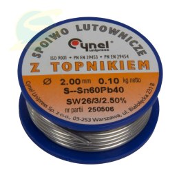 Spoiwo Lutownicze Lc60 Fi 1,0mm, Szpula 100g