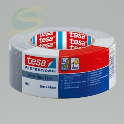 Taśma Naprawcza Duct Tape 50m:48mm, Srebrna