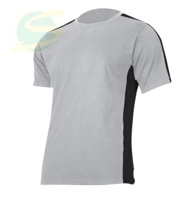Koszulka T-Shirt 180g/M2, Szaro-Czarna, 2xl, Ce, Lahti
