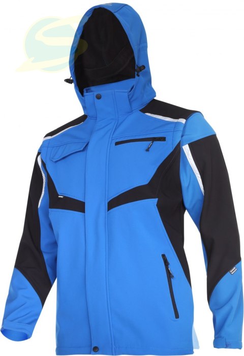 Kurtka Softshell Z Kapt.I Odp.Rękaw.,Nieb-Cza,2xl,Ce,Lahti