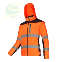 Softshell Ostrzeg. Z Odpinanymi Ręk., Pom., 2xl, Ce, Lahti