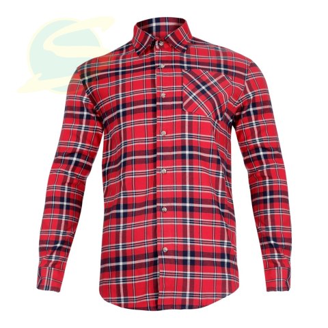 Koszula Flanelowa Czerw-Granat., 170g/M2, 2xl, Ce, Lahti