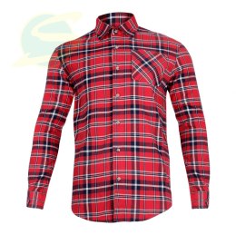 Koszula Flanelowa Czerw-Granat., 170g/M2, 3xl, Ce, Lahti