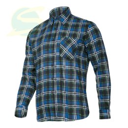 Koszula Flanelowa Niebieska, 120g/M2, 2xl, Ce, Lahti