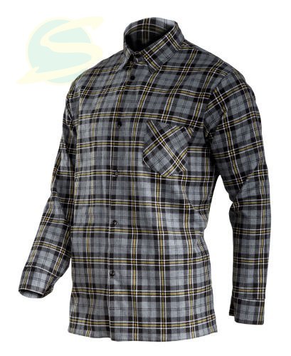 Koszula Flanelowa Szara, 170g/M2, 3xl, Ce, Lahti