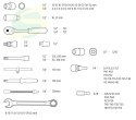 Klucze nasadowe 1/2, 1/4 , zestaw 82 szt., CrV