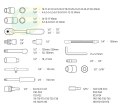 Klucze nasadowe 94 szt., 1/4, 1/2 CrV