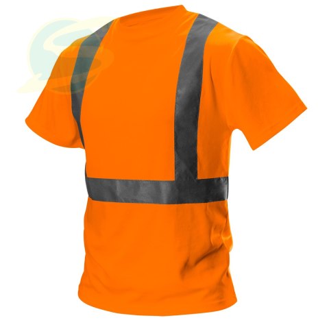 T-shirt ostrzegawczy, pomarańczowy, rozmiar L