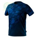 T-shirt roboczy Camo Navy, rozmiar L