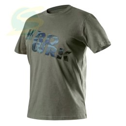 T-shirt roboczy oliwkowy CAMO, rozmiar L