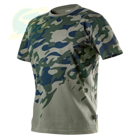 T-shirt roboczy z nadrukiem CAMO, rozmiar XL