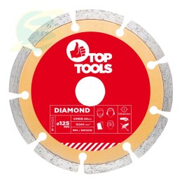 Tarcza diamentowa 125 x 22.2 mm, segmentowa