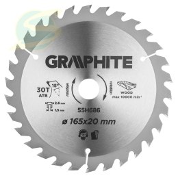 Tarcza do pilarki zagłębiarki wid 165x20mm 30 zęb