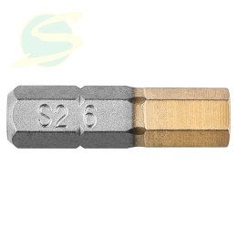 Końcówki wkrętakowe HEX6.0 x 25 mm, 2 szt.