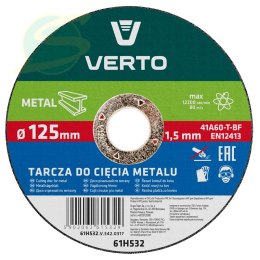 Tarcza tnąca do metalu 125 x 1.5 x 22.2 mm