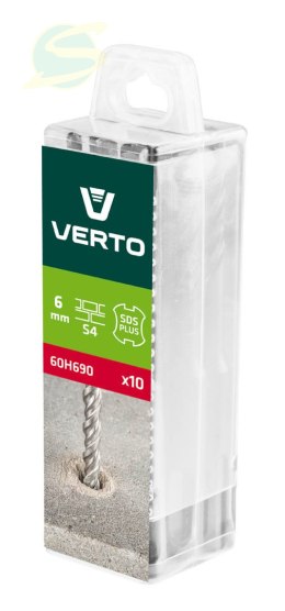 Wiertło do betonu SDS Plus 6x110mm S4x10szt.