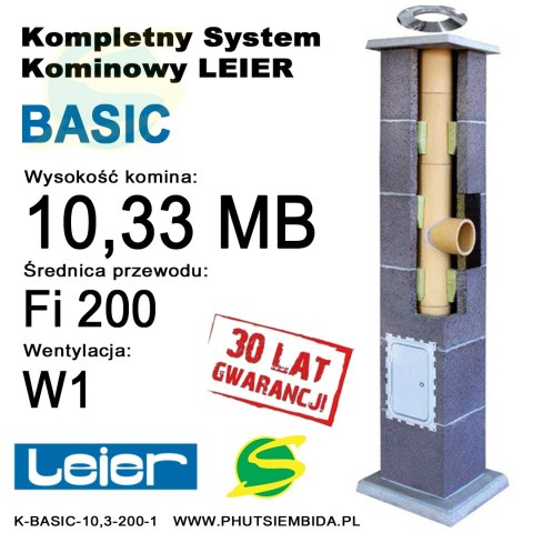 KOMIN BASIC LEIER 10,33MB FI200 1 WENTYLACJA