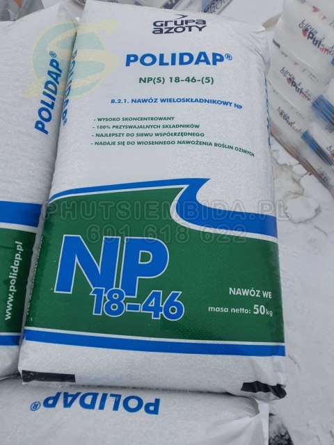 POLIDAP Fosforan Amonu NP(S) 18-46-(5) WP 50kg