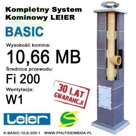 KOMIN BASIC LEIER 10,66MB FI200 1 WENTYLACJA