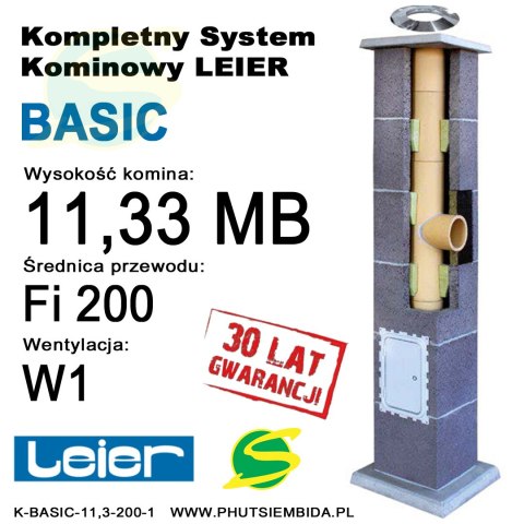 KOMIN BASIC LEIER 11,33MB FI200 1 WENTYLACJA