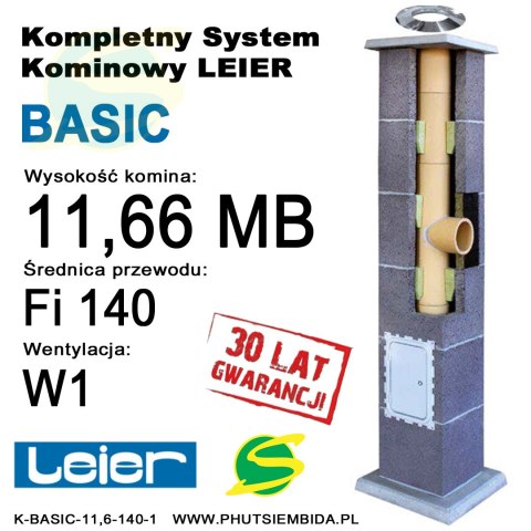 KOMIN BASIC LEIER 11,66MB FI140 1 WENTYLACJA