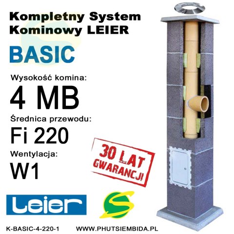 KOMIN BASIC LEIER 4MB FI220 1 WENTYLACJA