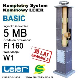 KOMIN BASIC LEIER 5MB FI160 1 WENTYLACJA