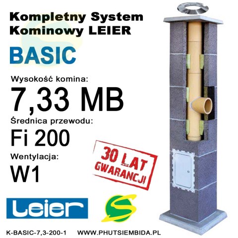 KOMIN BASIC LEIER 7,33MB FI200 1 WENTYLACJA