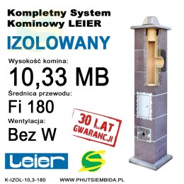 KOMIN IZOLOWANY LEIER 10,33MB FI180