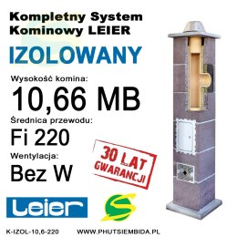 KOMIN IZOLOWANY LEIER 10,66MB FI220