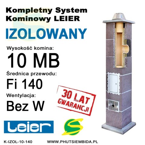 KOMIN IZOLOWANY LEIER 10MB FI140