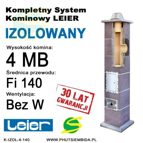 KOMIN IZOLOWANY LEIER 4MB FI140