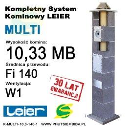 KOMIN MULTI 1 WENTYLACJA LEIER 10,33MB FI140