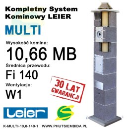 KOMIN MULTI 1 WENTYLACJA LEIER 10,66MB FI140