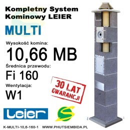 KOMIN MULTI 1 WENTYLACJA LEIER 10,66MB FI160