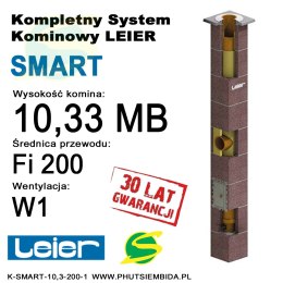 KOMIN SMART 1 WENTYLACJA LEIER 10,33MB FI200