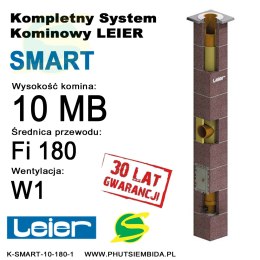 KOMIN SMART 1 WENTYLACJA LEIER 10MB FI180