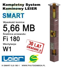 KOMIN SMART 1 WENTYLACJA LEIER 5,66MB FI180