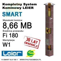 KOMIN SMART 1 WENTYLACJA LEIER 8,66MB FI180