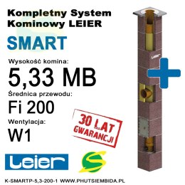 KOMIN SMART PLUS 1 WENTYLACJA LEIER 5,33MB FI200