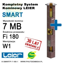 KOMIN SMART PLUS 1 WENTYLACJA LEIER 7MB FI180