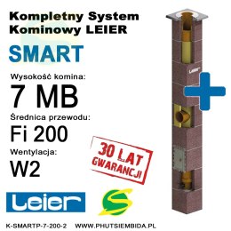 KOMIN SMART PLUS 2 WENTYLACJA LEIER 7MB FI200