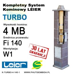 KOMIN TURBO LEIER 4MB FI140 1 WENTYLACJA