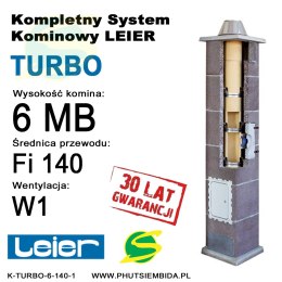 KOMIN TURBO LEIER 6MB FI140 1 WENTYLACJA