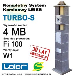 KOMIN TURBO-S LEIER 4MB FI100 1 WENTYLACJA